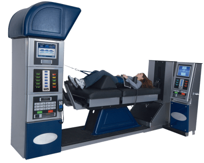The DRX9000 spinal decompression table used at Get Well Chiropractic of Northville